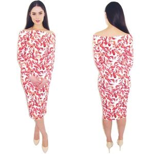 OFF THE SHOULDER ORANGE DRESS by CJJBOUTIQUE MADE IN USA